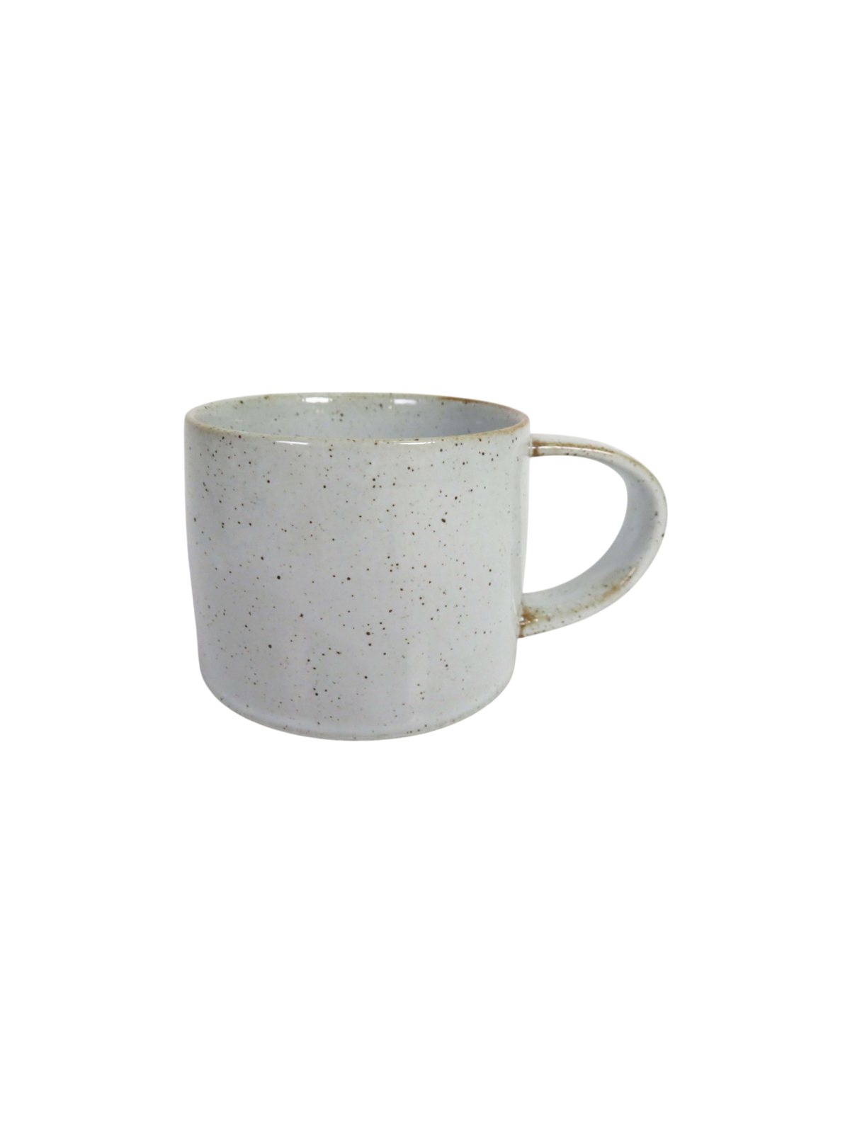 Reactive Glaze Latte Mug in White