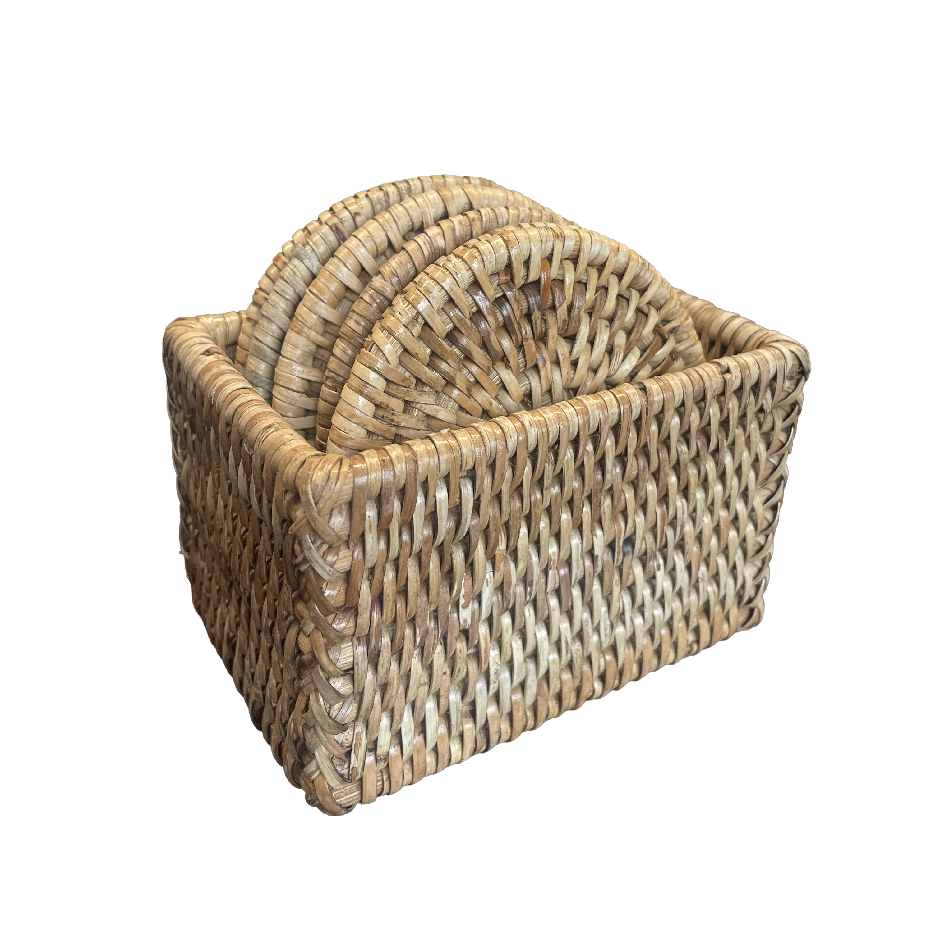Tabl Rattan Coasters - Set of 6 - Natural