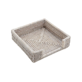 Tabl Rattan Napkin Holder White Wash