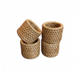 Tabl Rattan Napkin Ring - Set of 4 - Natural