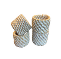 Tabl Rattan Napkin Ring - Set of 4 - White Wash